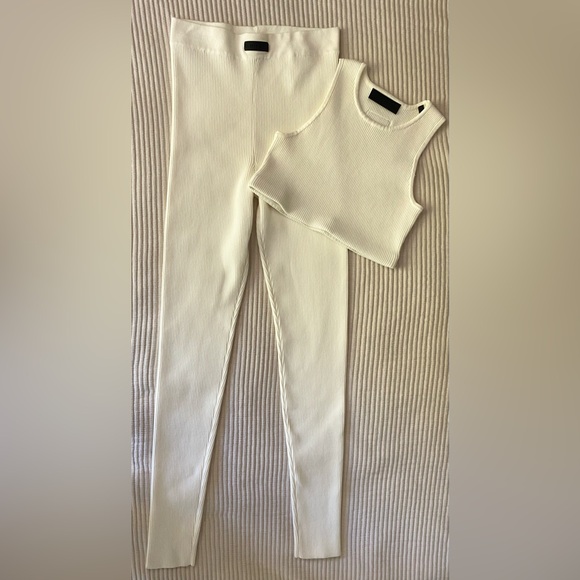 Essentials Leggings L XL Fear Of God High Waisted Loungewear Gym Crop Sport Top - Picture 1 of 16